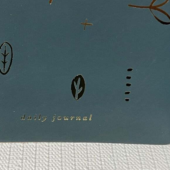 Fringe LEAF Hardcover Spiral Notebook Daily Journal 192 Pages Green Gold Lined - Picture 5 of 16